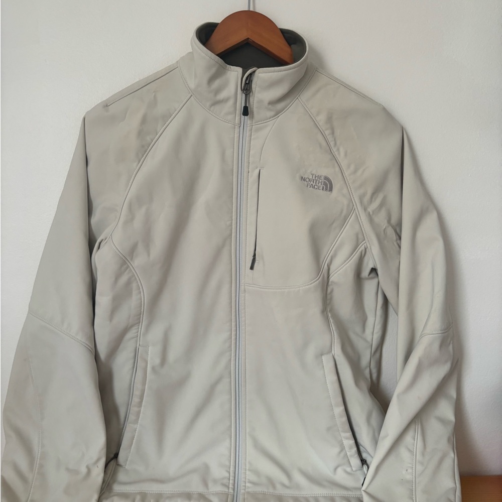 The North Face cream hard shell jacket - Picture 2 of 6